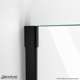 DreamLine Unidoor-X | 55-1/2 to 56 x 72 Hinged Shower Door | Satin Black