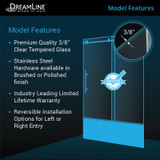 Frameless Tub Shower Doors | Dreamline | Enigma Air