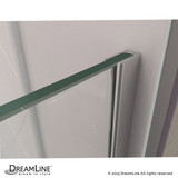 DreamLine Unidoor-X hinged shower door handle and glass panel detail