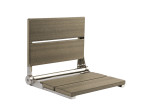 Folding Shower Seat | Rich Wood Grain Look | 500lbs Capacity