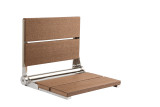 Folding Shower Seat | Rich Wood Grain Look | 500lbs Capacity