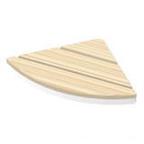 Floating Corner Shower Seat | Bamboo | 500 lb Capacity