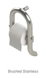 Toilet Paper Holder + Integrated Grab Bar | Invisia Collection (INVWTRH)