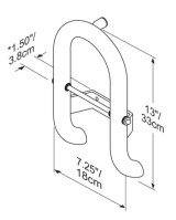Toilet Paper Holder + Integrated Grab Bar | Invisia Collection (INVWTRH)