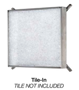 Square Shower Drain Cover - Tile-In