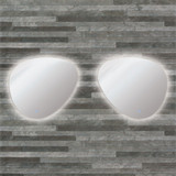 LED Bathroom Mirror | Touch Sensor | Rounded-Dual | 26 X 24