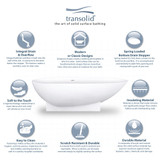 Stand Alone Tub | Pure Series | 72 X 36 X 20