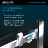 Dreamline Enigma Air Shower Door | 56-60w x 76h