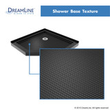 Neo Angle Shower Base | 38 x 38 | Corner Drain | Black