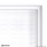 Linear Drain Shower Pan | Redi to Use | Solid Surface | 62 x 33