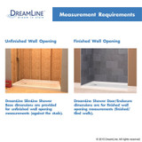 DreamLine Shower Base | 42 x 32 | Center Drain | Biscuit