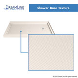 Double Threshold Shower Base | 54 x 36 | Right Drain | Biscuit