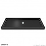 DreamLine Shower Base | 54 x 34 | Center Drain | Black