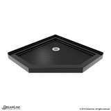 Neo Angle Shower Base | 36 x 36 | Corner Drain | Black