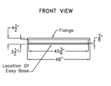 48 X 36 Barrier Free Shower Pan specs