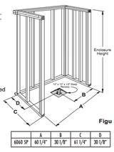 Walk in Shower 60 X 60 inch (EZA6060BF5P1.125C)