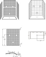 60 X 30 Inch Walk in Shower for Bathroom Remodel