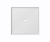 60 x 48 Curbless Shower Base, white finish, designed for accessibility, suitable for modern bathroom aesthetics, made in USA