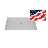 60 X 33 Shower Pan - Barrier Free, Center Drain