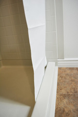 Weighted Shower Curtain | Barrier Free Shower | Vinyl