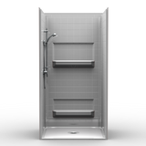 Roll In Shower Stall | 42 x 36 | Multi-Piece Shower | Square Tile