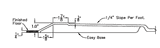 60 x 32 barrier-free shower pan, second side view