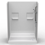 Curbed Shower | 60 x 34 | Multi-Piece | Subway Tile Pattern