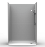Barrier Free Shower Stall | 54 x 30 | Multi-Piece | Subway Tile