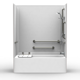 ADA Bathtub Shower | 60 x 30 | Multi Piece | Subway Tile