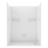 60 X 36 Roll-in shower with a  Left or Right Drain