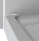 Curbed Shower with Seat | 60 x 34 | Single-Piece | Smooth