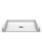 ADA Shower Base | 42 x 38 | Center Drain | Double Reveal
