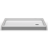 Curbed Shower Pan | 54 x 36 | Right Drain