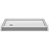 Curbed Shower Pan | 54 x 36 | Left Drain