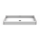 Curbed Shower Base | 60 x 33 | Center Drain | 4" Curb