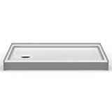 Curbed Shower Pan | 60 x 34 | Left Drain