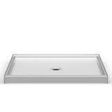 Curbed Shower Base | 60 x 48 | Center Drain | 4" Curb