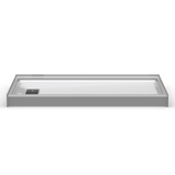 Curbed Shower Pan | 60 x 32 | Left Square Drain