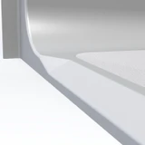 Low-profile 60 x 29 barrier-free shower base with center drain for accessible bathroom remodeling