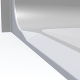 Barrier free 48 x 48 shower base with double entry design and slip resistant floor