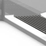 ADA Shower | 40 x 38 | Single-Piece | Trench Drain | Smooth | Square Threshold