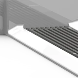 ADA compliant 40 x 38 barrier-free shower stall with smooth wall finish