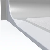 ADA compliant 63 x 33 single-piece shower stall with low threshold and smooth walls