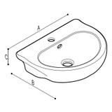 Wall Mounted Child Bathroom Sink | Whimsical Bird Decorations (B44CMD02)