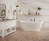 Freestanding Bathtub | 66 x 36 | Effie | Center Drain | AcrylX™ Freestanding Bathtub | 66 x 36 | Effie | Center Drain | AcrylX™