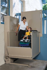 Vertical Wheelchair Lift for 147 inches rise | Made in USA
