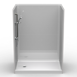 Curbed Shower Stall | 60 x 42 | Multi-Piece | Subway Tile