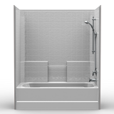 Bathtub Shower | 60 x 32 | Single Piece | 4" Classic Tile Finish