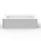 60 x 30 ADA compliant garden bathtub, one-piece 18-inch tall accessible soaking tub