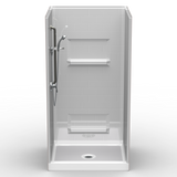 Curbed Shower Stall | 42 x 36 | Multi-Piece | Subway Tile Curbed Shower Stall | 42 x 36 | Multi-Piece | Subway Tile